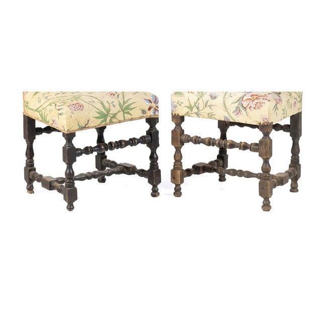 19th Century Romantic High Chairs, Set of 2 For Sale - Image 4 of 8