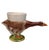 French Majolica Goose Egg Cup Sarreguemines Circa 1920.