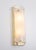 1 of 3 exceptional mid-century modern wall sconces by kalmar, austria, manufactured circa 1960s. Featuring beautifully...