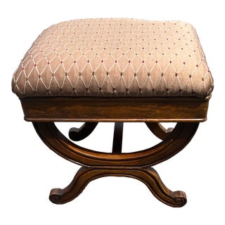 1970s Upholstered Ottoman For Sale