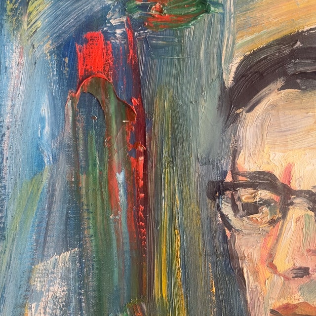 Mid-Century Modern Norman Carton (American, 1908–1980) | Original Mid-Century Modern Portrait For Sale - Image 3 of 12