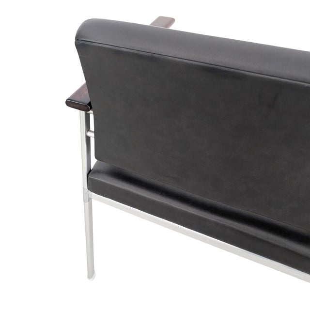 Vintage Chairs in Leather from Lübke, Set of 5 For Sale - Image 9 of 12