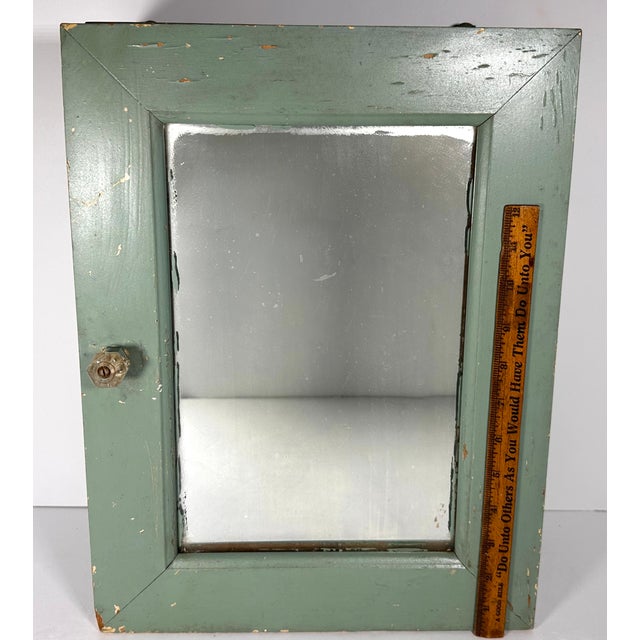 Primitive Mirrored Wall Mount Medicine Cabinet For Sale - Image 15 of 17