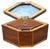 Brown Georgian Hexagonal Shaped Mahogany Tea Caddy, 1790 For Sale - Image 8 of 11