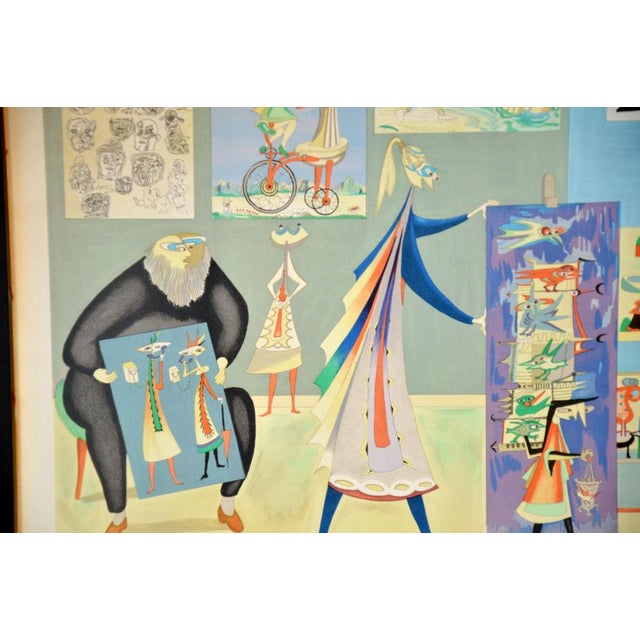 Guillermo Silva, Supermercado de Arte, 1960s, Lithograph, Framed For Sale - Image 6 of 13