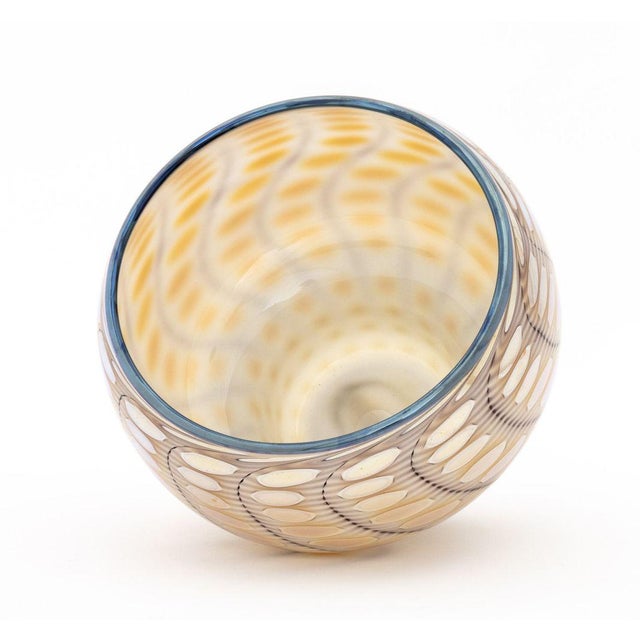 Tom Philabaum Iridescent Glass Vase, 2006 For Sale - Image 4 of 7