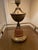 Mid-Century Modern Vintage 1960s Mid-Century Modern Rembrandt Masterpiece Heavy Brass and Fluted Faux-Wood Torchiere Table Lamp For Sale - Image 3 of 4