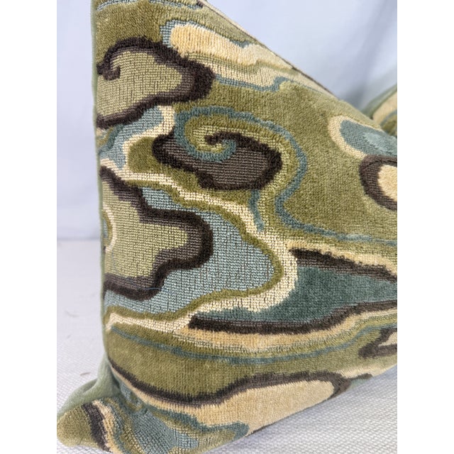 Transitional Brunschwig & Fils "Alto" in Sage 16"x28" Pillow For Sale - Image 3 of 3