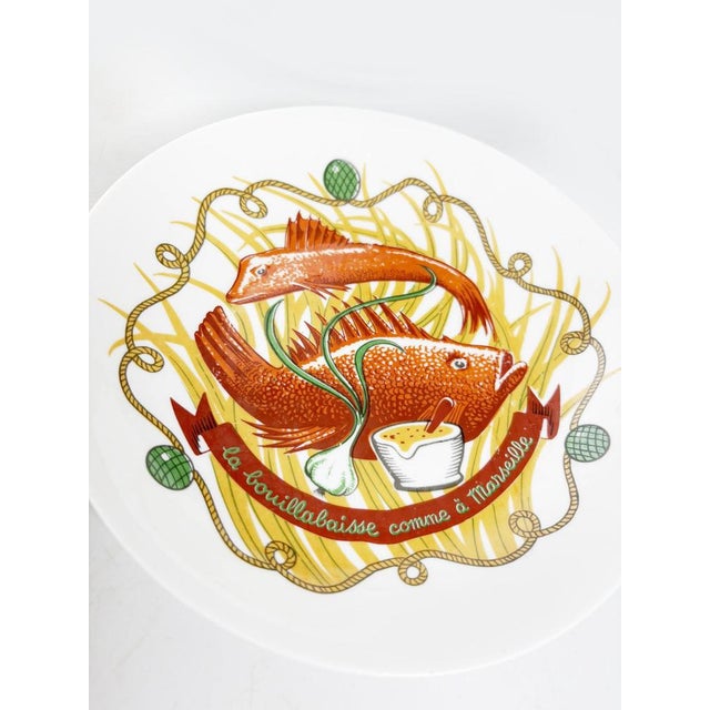 Gold Ceramic Soup Tureen Service, France, 1970, Set of 8 For Sale - Image 8 of 16