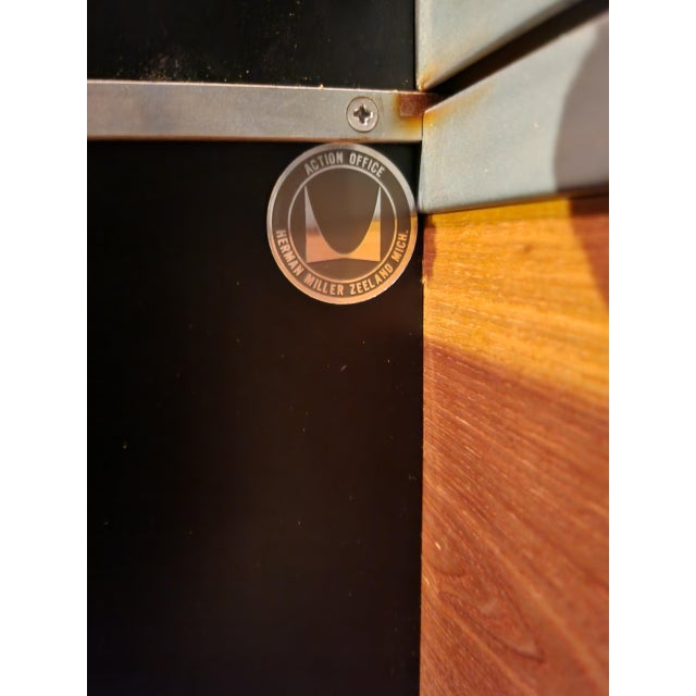 Metal 1960s George Nelson Action Office A01 Shelving Unit For Sale - Image 7 of 7