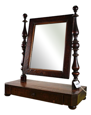 Antique Wooden Table Mirror