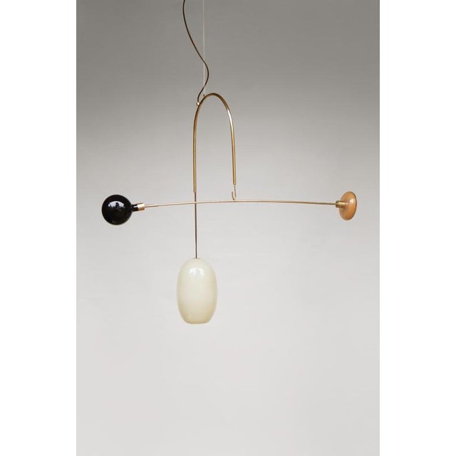 Sculptural light no. 132 by milla vaahtera dimensions: d 44 x w 95 x h 70 cm materials: handblown glass, handcrafted...
