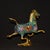 Late 19th Century Late 19th Century Cloisonné Enamel Galloping Horse Statue on Swallow Base For Sale - Image 5 of 9