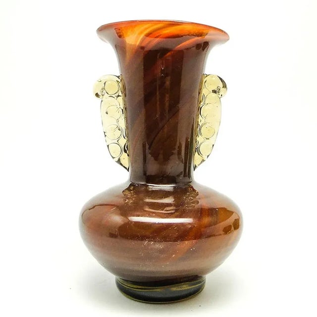 Glass Postmodern Vase from HSG Laura, Poland, 1970s For Sale - Image 7 of 7