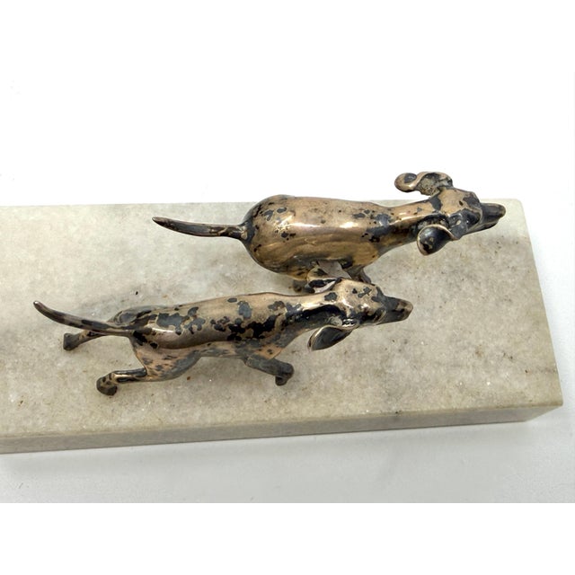 Early 20th Century S. Kirk & Sons Sterling Silver Foxhounds Sculpture Limited Edition For Sale - Image 4 of 15