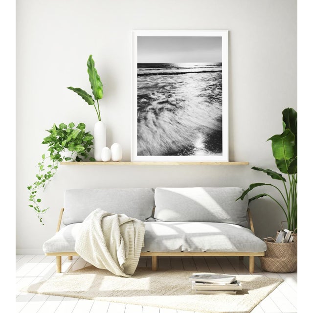 Contemporary Coastal Art Print, Black and White 30 X 40" Fine Art