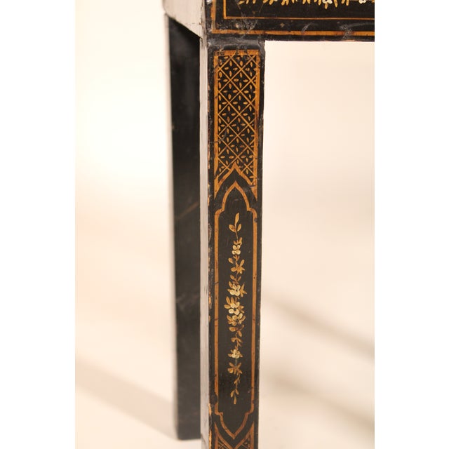 Wood George II Style Chinoiserie Decorated End Table For Sale - Image 7 of 9