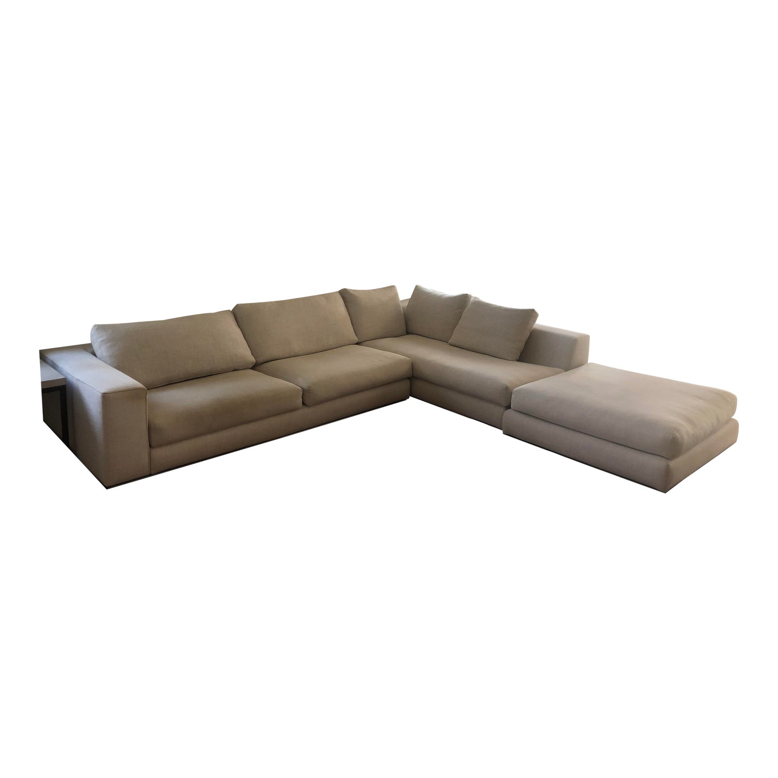 Minotti Hamilton Sectional Sofa and Ottoman Chairish