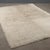 White Large Handmade Vintage Rug For Sale - Image 8 of 8