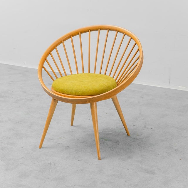 Brown Circular Wooden Armchair, 1960s For Sale - Image 8 of 8