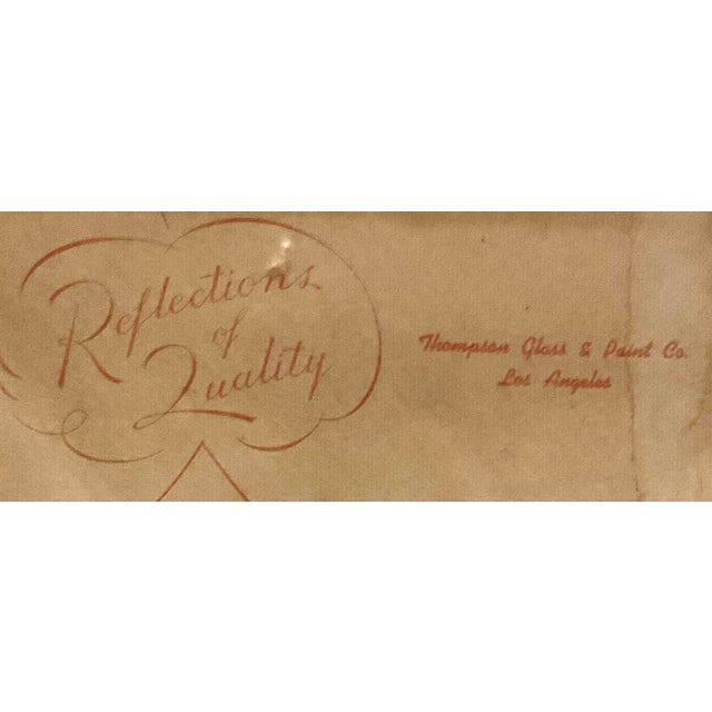 Mid 20th Century Vintage Art Deco Large Beveled Mirror For Sale - Image 5 of 8