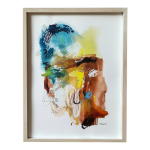 Abstract Watercolor Painting “Coastal Bluffs 2”