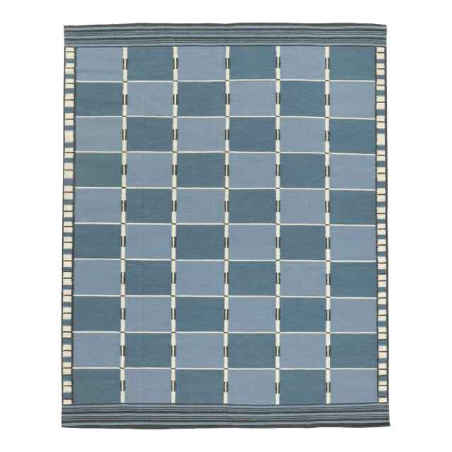 2010s Swedish Deco Style Kilim Rug, 08'02 X 10'01 For Sale