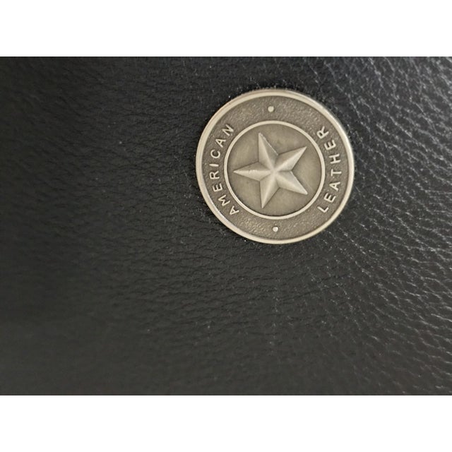 Late 20th Century Vladimir Kagan Matinee Sofa American Leather Red and Black For Sale - Image 12 of 14