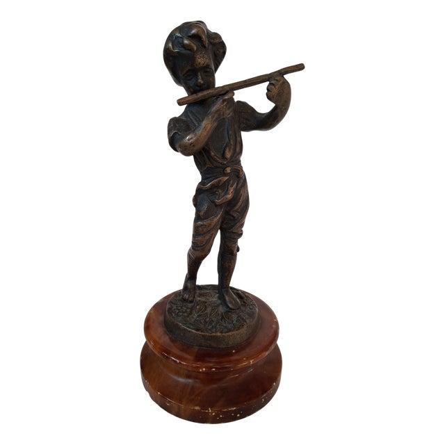 The Young Pied Piper, 1900, Bronze For Sale