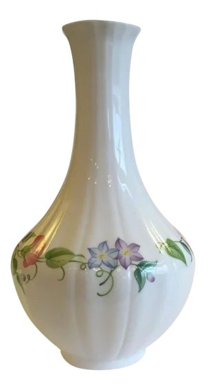 20th Century Cottage Royal Worcester English Garden Bone China Bud Vase