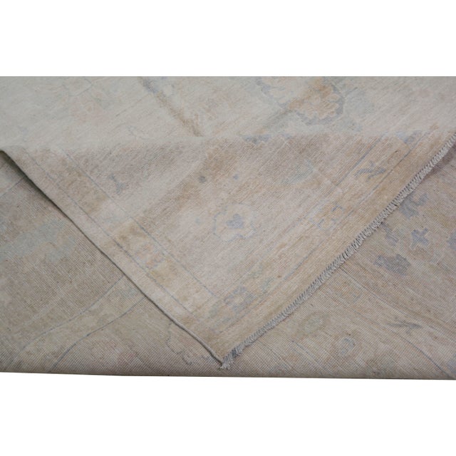 2010s Turkish Oushak Hand Knotted Wool Rug, 12'x13'10" For Sale - Image 5 of 5