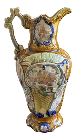 Antique English Majolica Pitcher