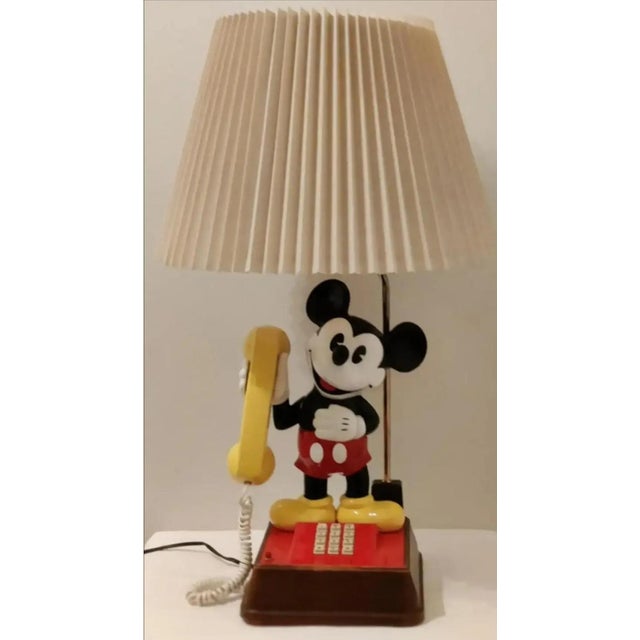 1970s Mickey Mouse Telephone Table Lamp For Sale - Image 11 of 12