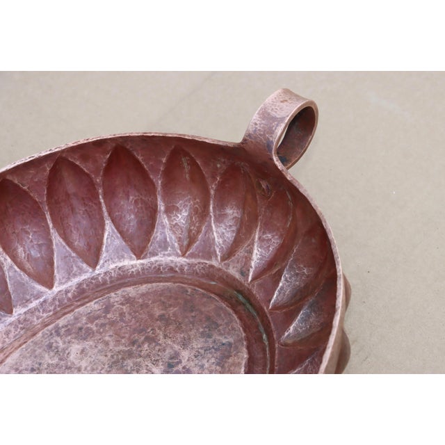 Metal 1960's Hammered Copper Mexican Decorative Bowl For Sale - Image 7 of 12
