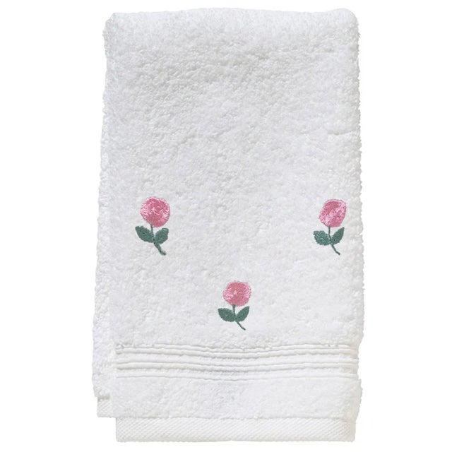 These 100% Cotton Terry Guest Towels are durable, soft to the skin and super absorbent. The Rosebuds Terry Guest Towel is...