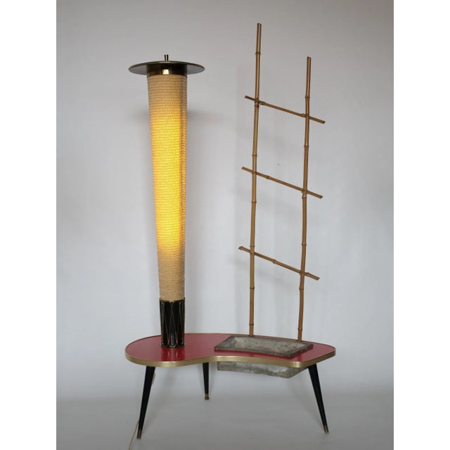 Mid-Century Table Lamp with Plant Ladder, 1950s For Sale - Image 14 of 14