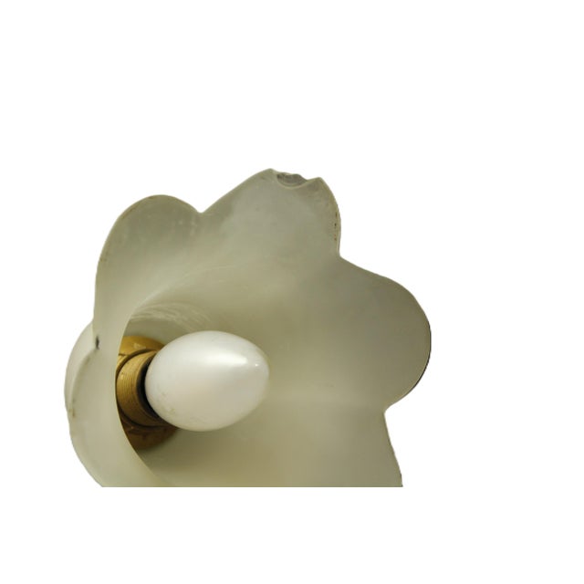 Mid-Century Modern Vintage Floral Pendant Light from w.müller-münchen 1980s For Sale - Image 3 of 10