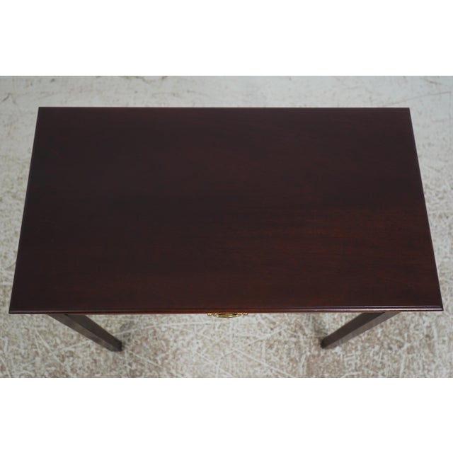Kittinger Colonial Williamsburg 1 Drawer Mahogany Table For Sale In Philadelphia - Image 6 of 18