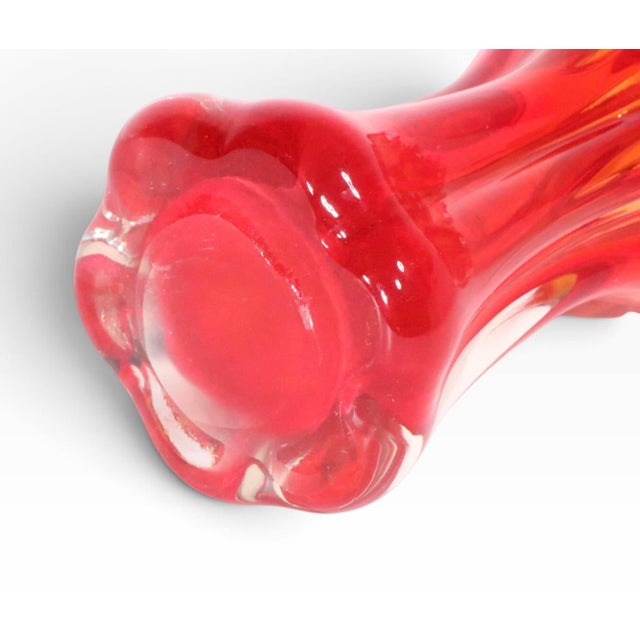 Mid Century Art Glass Vase Possibly Edag C. 1960's For Sale - Image 9 of 9