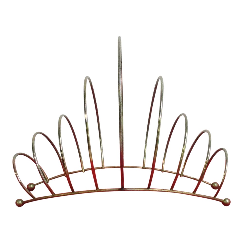 Mid-Century Wire Magazine Rack | Chairish