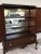 Vintage Mahogany Display Cabinet | Queen Anne Style Cabinet | Mirrored Interior For Sale In Orlando - Image 6 of 8