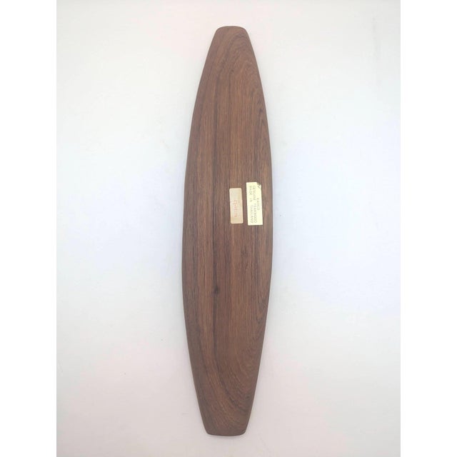 1970s Teak Wood Vide Poche Tray For Sale - Image 11 of 12