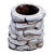 1986 White Washed Faux Stacked Riverstone Outdoor Cement Planter For Sale