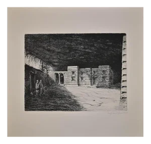 Lino Bianchi Barriviera, Cristos, Etching on Paper, 1940