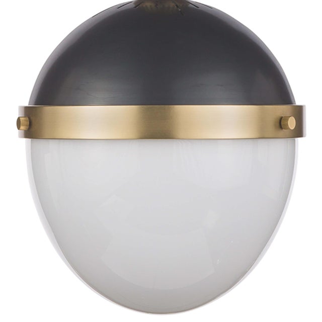 Regina Andrew Otis Pendant Medium in Blackened and Natural Brass For Sale In Detroit - Image 6 of 8