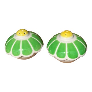 1940s Vintage Porcelain Salt & Pepper Shakers- a Pair For Sale