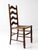 Vintage French Provincial Rush Seat Ladderback Chair For Sale - Image 11 of 14