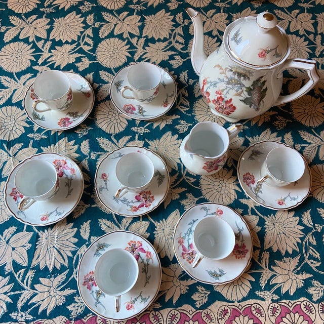 Porcelain Coffee Set from Ch. Field Haviland Limoges, 1920s For Sale - Image 11 of 11