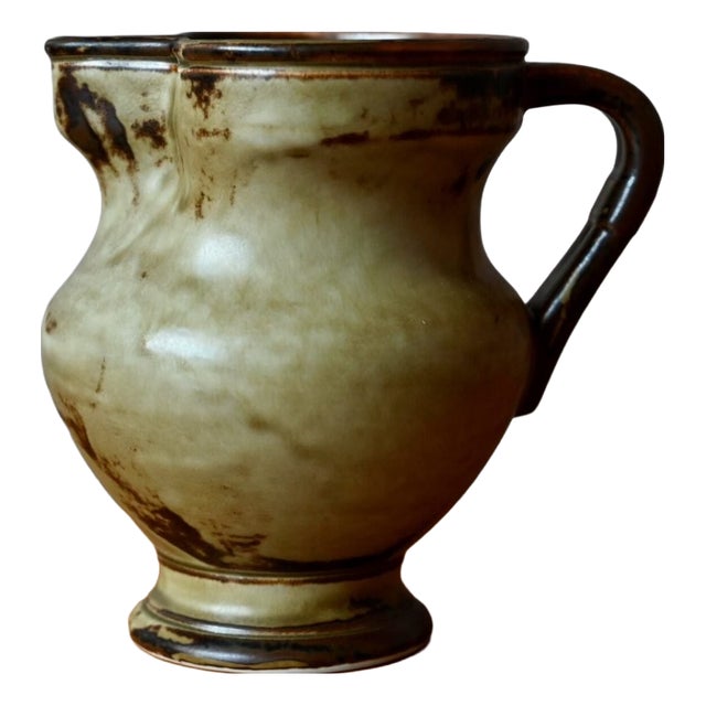 Vintage Stoneware Pitcher from Langenthal, Switzerland, 1970s For Sale