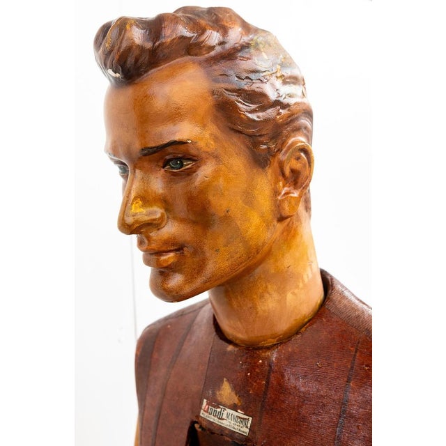 1950s Plaster and Wood Mannequin, 1950s For Sale - Image 5 of 16